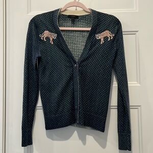 JCrew Embroidered Cardigan